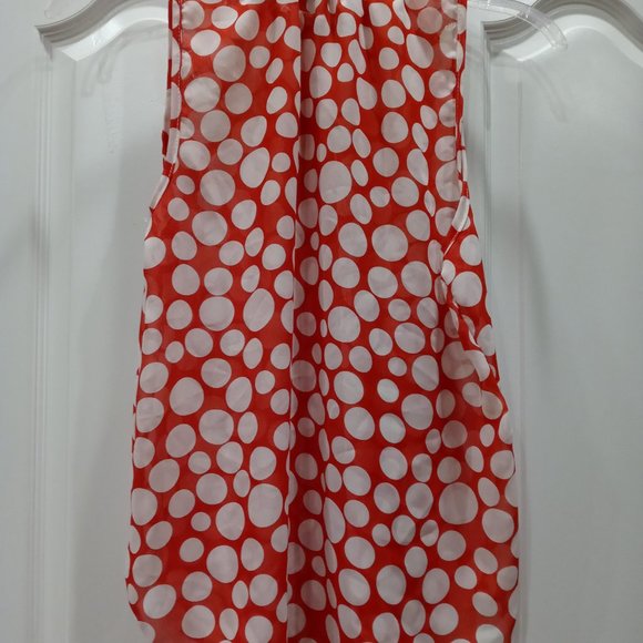 NY Invasion NWOT Plus Polkadot Chiffon Top - Picture 6 of 7